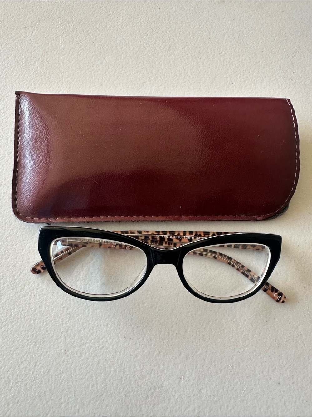 Sofia Vergara Winnie Eyeglass Frames Women's 51-16-135 Black Brown Tortoiseshell